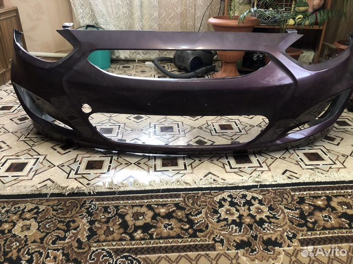 Бампер на Хендай Солярис