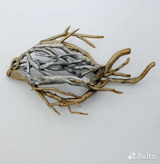 Настенное панно из дерева дрифтвуд