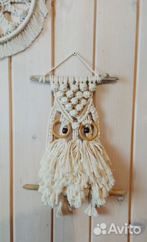 Оберег Сова Стефания. Техника макраме