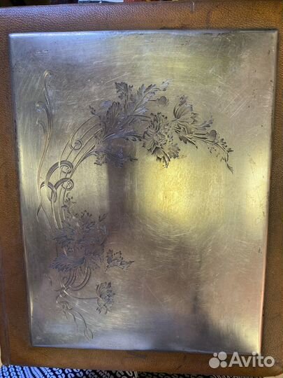 Старый альбом с серебряной накладкой 84 пробы