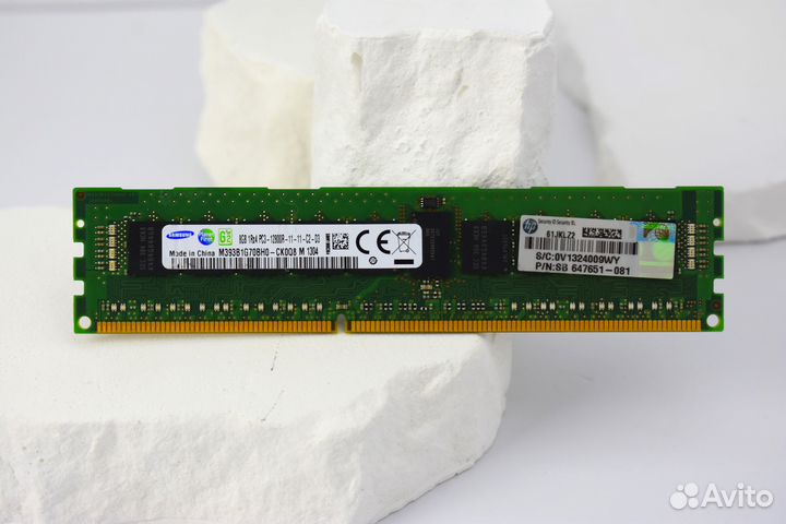 8GB DDR3 ECC REG samsung 12800R