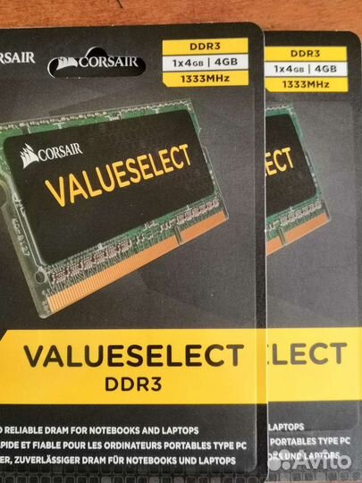 Оперативная память Corsair DDR3 8Gb (2*4Gb) sodimm