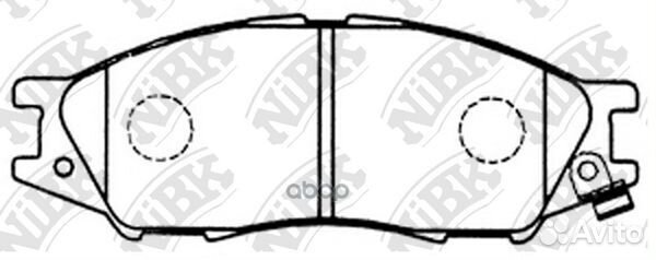 Колодки тормозные nissan almera/classic 03- пер