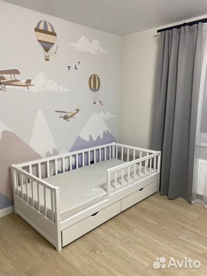 Детская кровать Basic бук