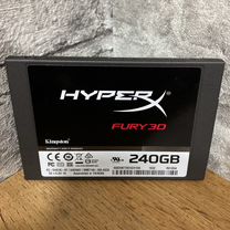 SSD накопитель на 240GB Kingston HyperX fury 3D