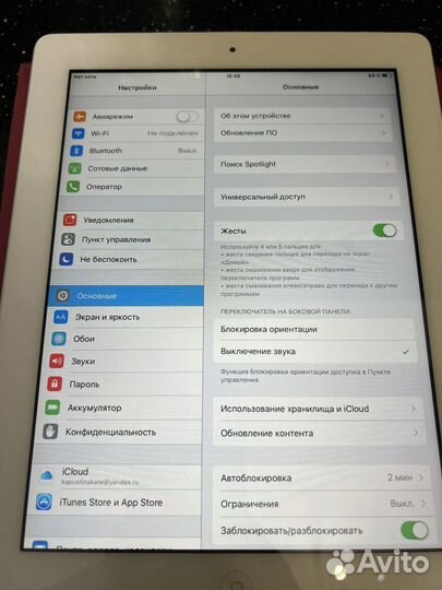 Планшет apple iPad 2 wifi+3g 64gb