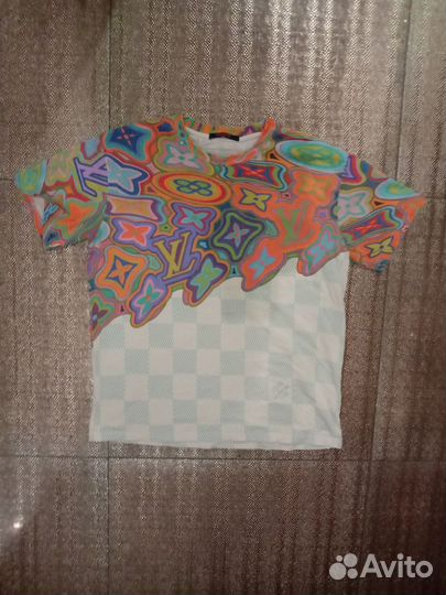 Футболка Louis Vuitton Virgil Abloh Printed Damier