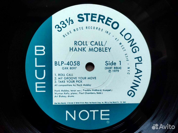 Hank Mobley – Roll Call – Japan 1978 King #2