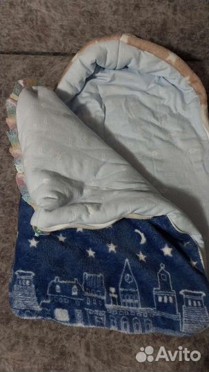 Конверт на выписку для мальчика зимний