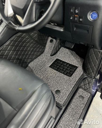 Автоковрики из экокожи для Toyota Alphard