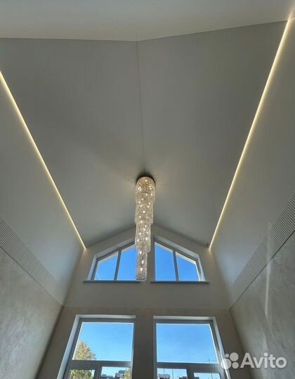 Потолок натяжной/установка