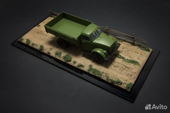 1:43 диорама «грунтовая дорога и забор» Моделстрой