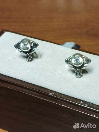 Серьги, серебро СССР 916 пр