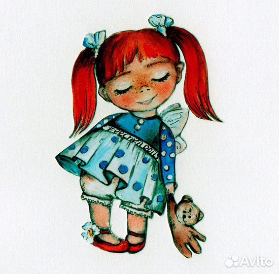 Кукла авторская дошкольница маленькая Катя
