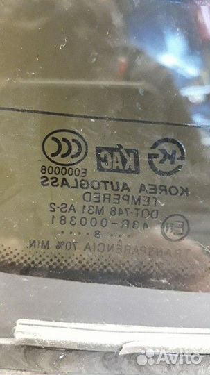 Стекло заднее Hyundai Accent