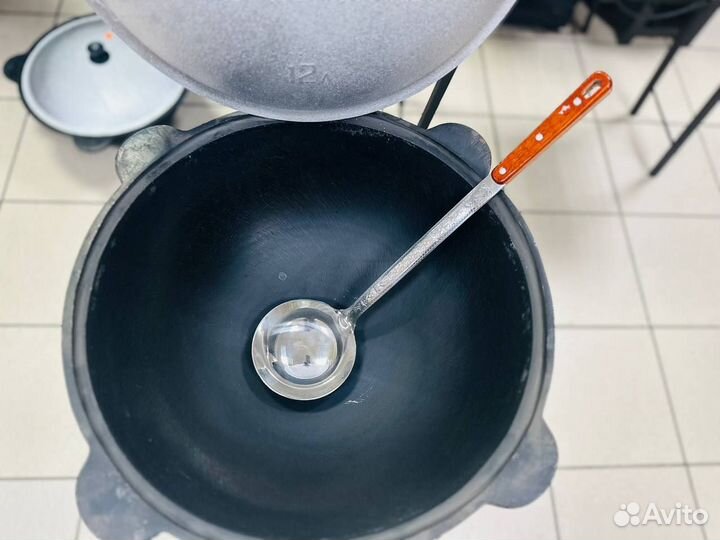 Казан чугунный 12 литров + печь+ половник +специи