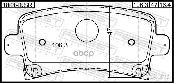 Колодки задние opel insignia 2009- 1801-insr 18