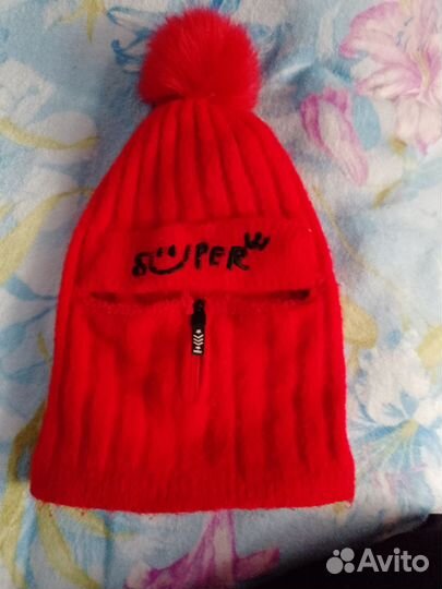 Шапка - шлем для девочки