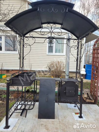 Мангал в стиле лофт