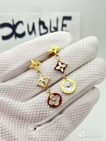 Серьги louis vuitton