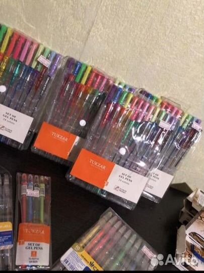 Ручки гелевые цветные