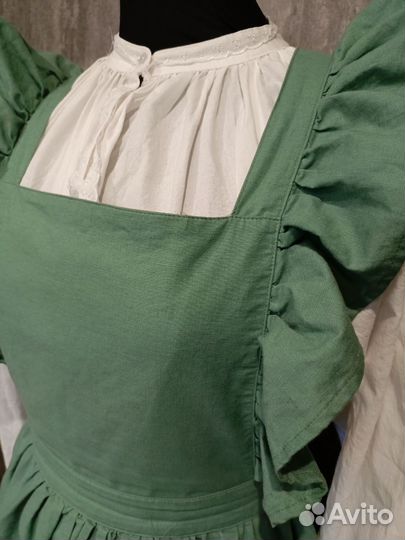 Сарафан с рюшами винтажный ретро