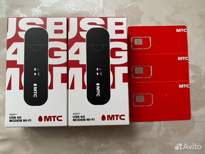 МТС 4g модем с поддержкой сим карты МТС новый