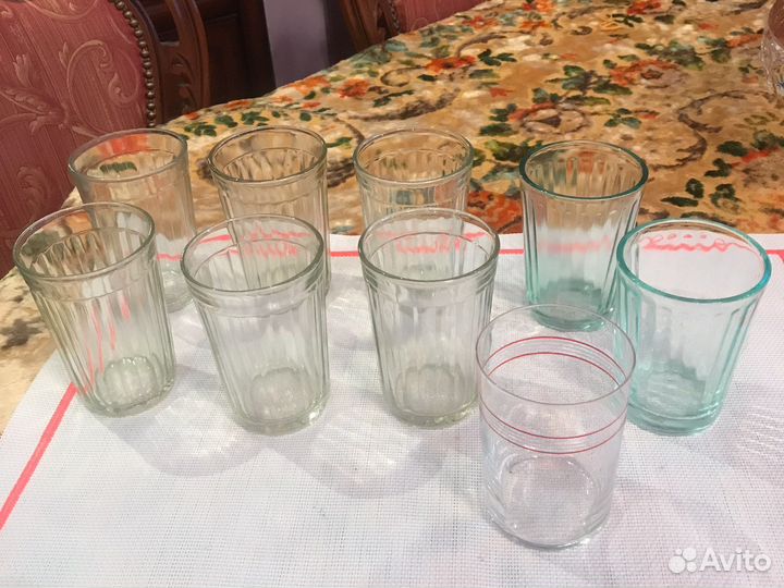 Стаканы граненые СССР, винтаж