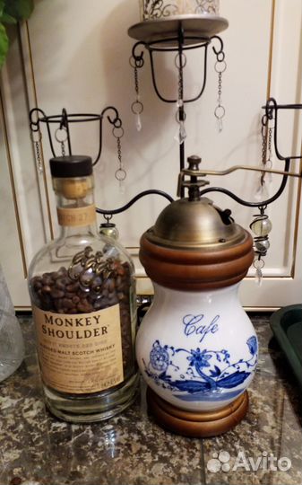 Ручная кофемолка гжель редкий вариант