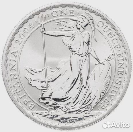 Великобритания 2 фунта 2004, Серебро 1 унция 999 п