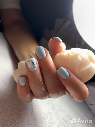 Маникюр/наращивание; педикюр (пальчики)