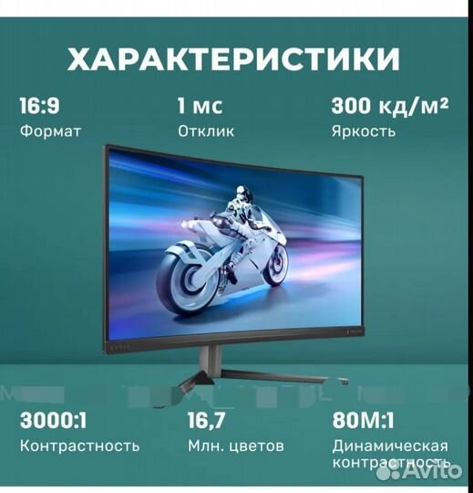 Монитор Philips новый