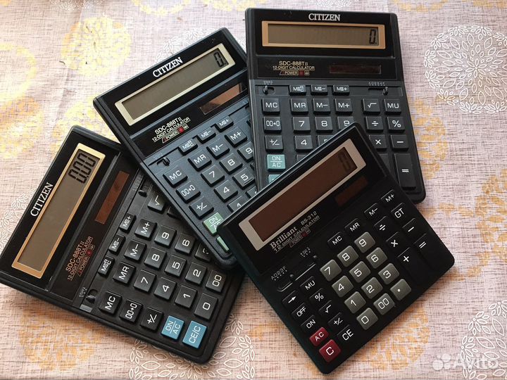Калькулятор б/у 4 штуки