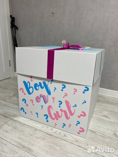 Коробка для гендер пати в наличии