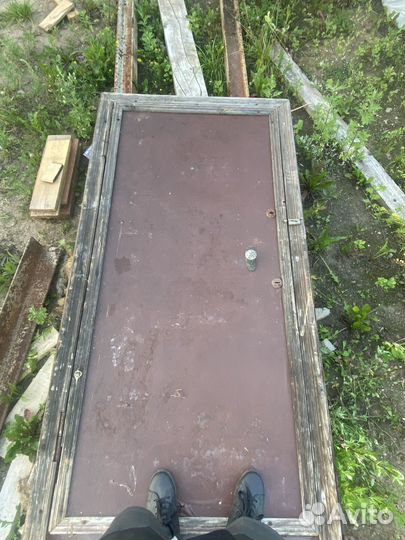 Ворота гаражные металлические бу