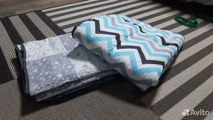 Плед покрывало детское лоскутное