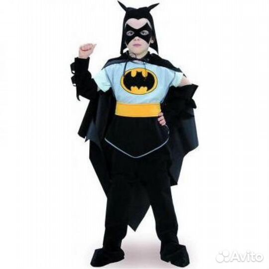 Карнавальный костюм ниндзя черный плащ 116