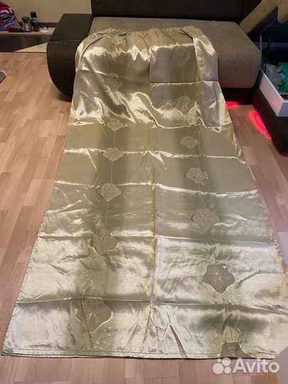 Шторы портьеры (жаккард) + тюль б/у