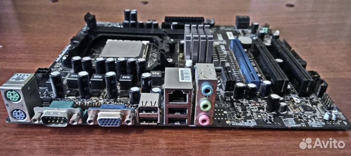 Материнская плата 7309 K9N6PGM2-V2 AM-2 + процессо
