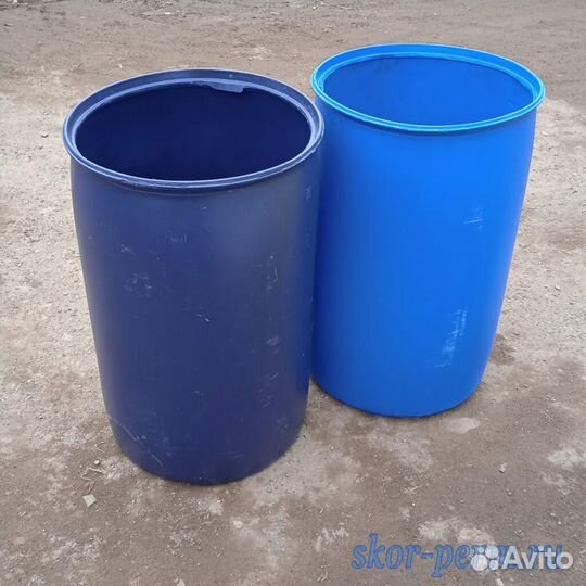 Боч б/у пласт,65л,160л,227л,230л и мет 100л,200л