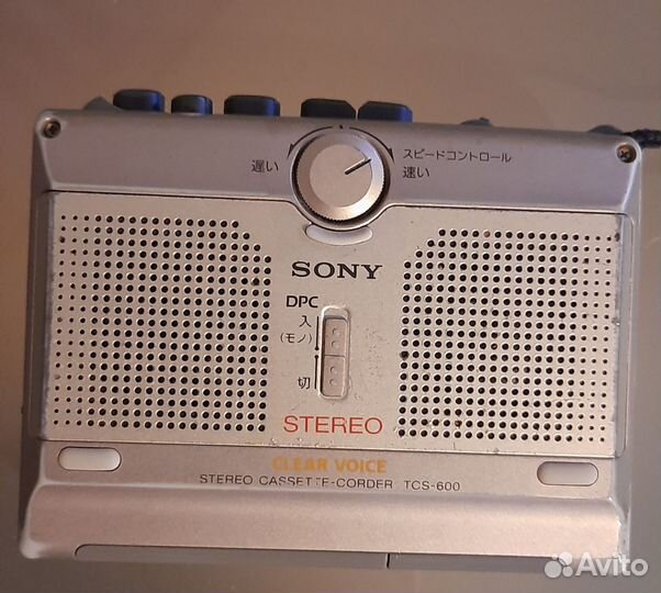 Кассетный плеер диктофон sony tcs-600