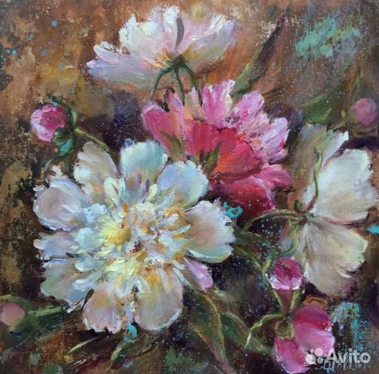 Картина для интерьера Аромат пионов