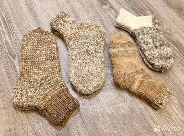 Носки из овечьей шерсти и собачьего пуха