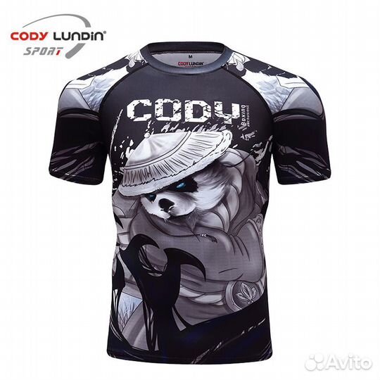Рашгард с коротким рукавом для мма cody lundin Pan