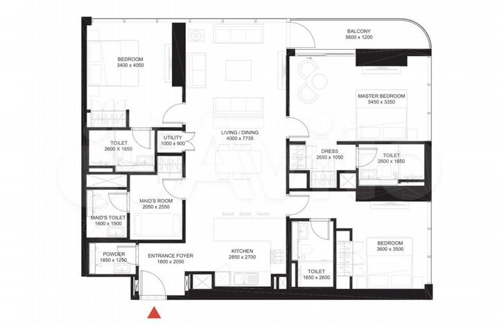 3-к. квартира, 150 м² (ОАЭ)