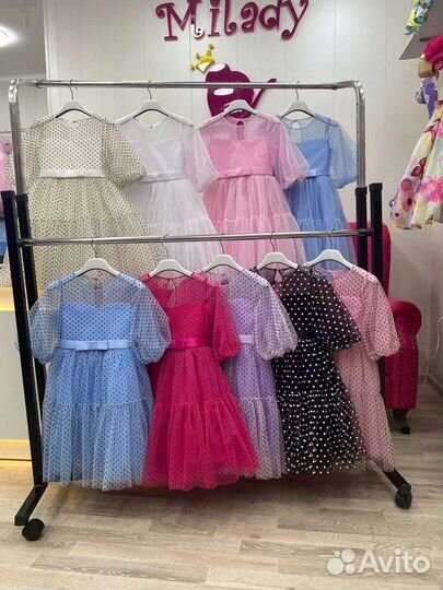 Пышное платье для девочки 116-136