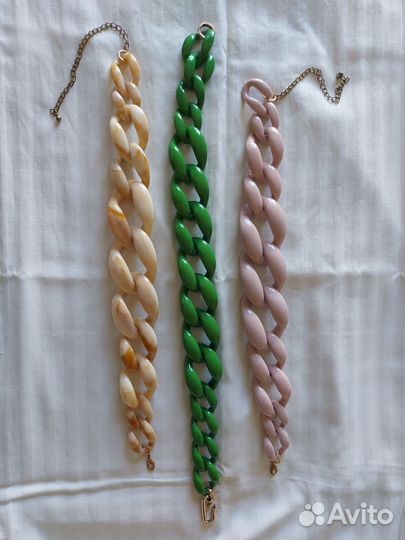 Эффектные колье-цепь