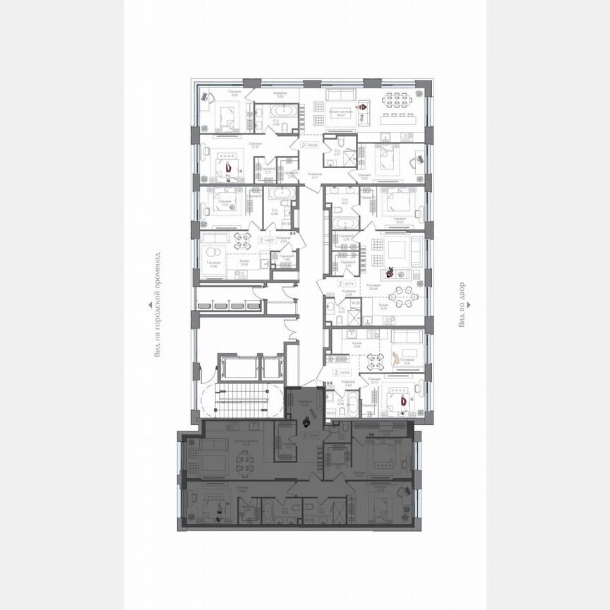 3-к. квартира, 111 м², 4/15 эт.