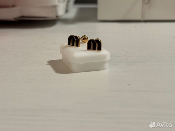 Серьги miu miu