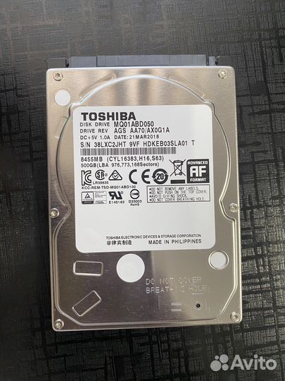 Жесткий диск для ноутбука 500 гб